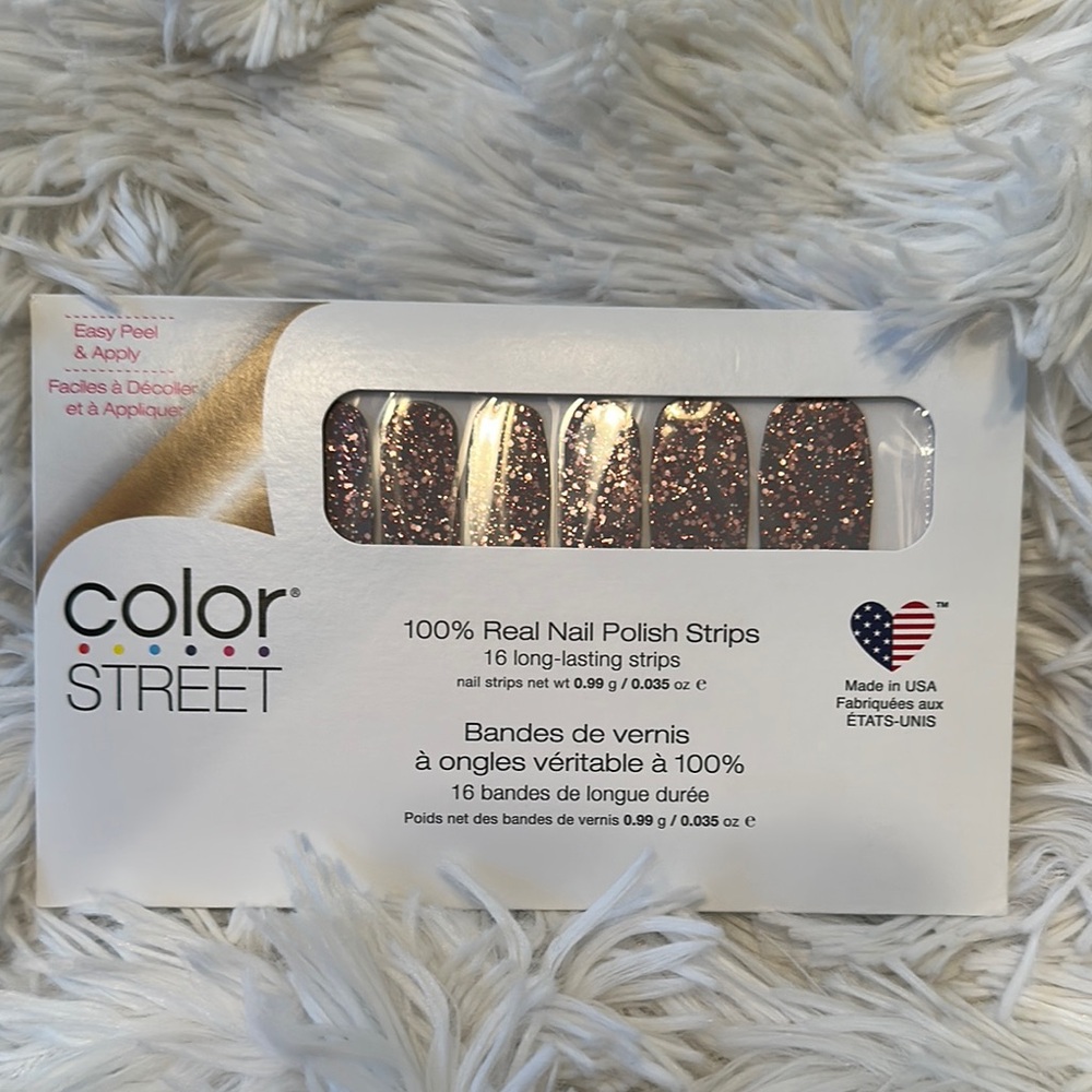 Color Street Rose Gold Glitter Nail Strips - Picture 2 of 4